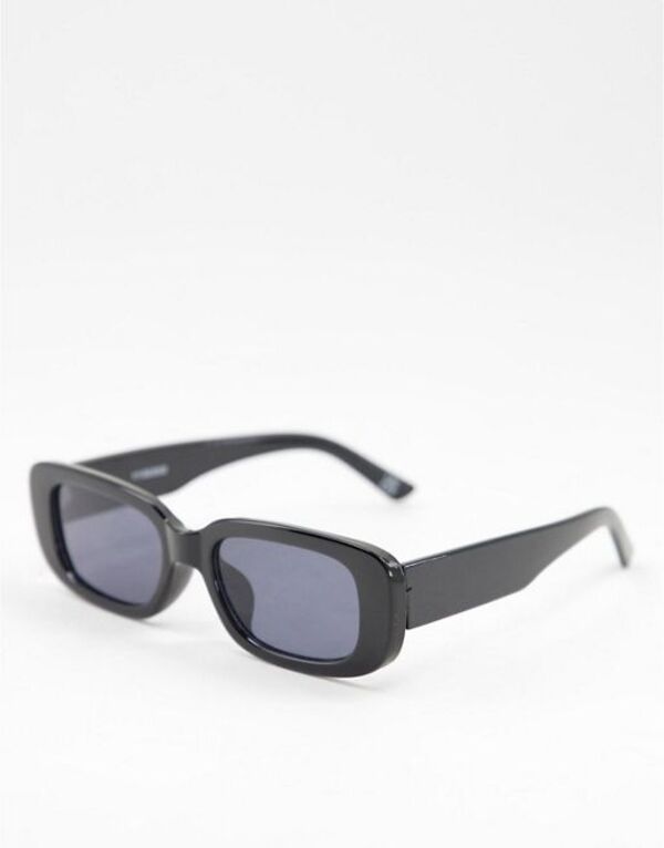 エイソス 【送料無料】 エイソス レディース サングラス・アイウェア アクセサリー ASOS DESIGN mid square sunglasses in black Black