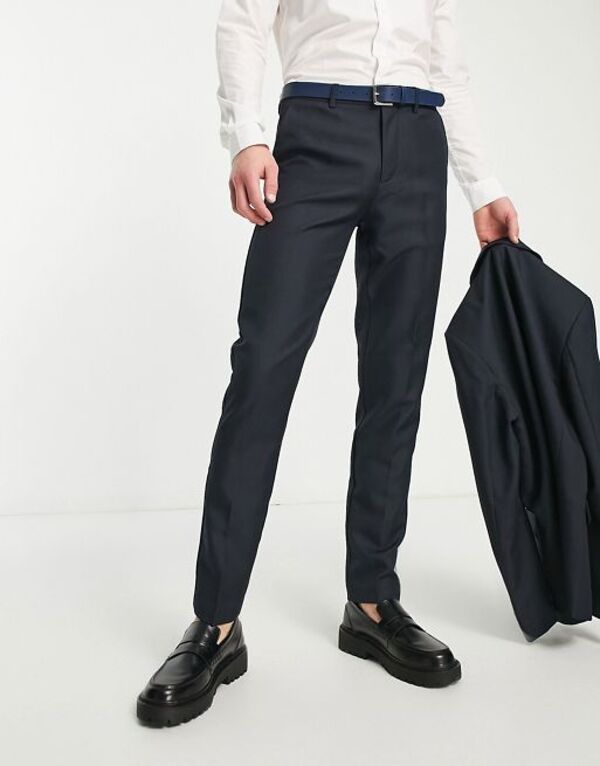 【送料無料】 オンリーアンドサンズ メンズ カジュアルパンツ ボトムス Only & Sons slim fit suit pants in dark navy Dark Navy 2