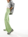 yz L fB[X JWApc {gX Monki super soft wide leg pants in light green Light green