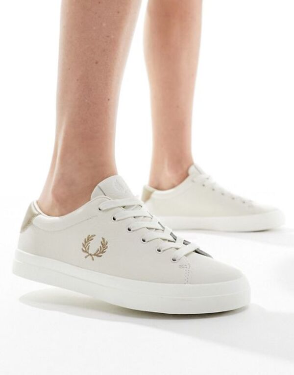 フレッドペリー レザースニーカー レディース 【送料無料】 フレッドペリー レディース スニーカー シューズ Fred Perry lottie leather sneakers in stone Beige