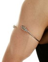 yz GC\X Y uXbgEoOEANbg ANZT[ ASOS DESIGN arm cuff with feather design in silver tone SILVER