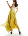 フリーピープル 【送料無料】 フリーピープル レディース スカート ボトムス Free People lace insert maxi skirt in golden yellow BITTER OIL