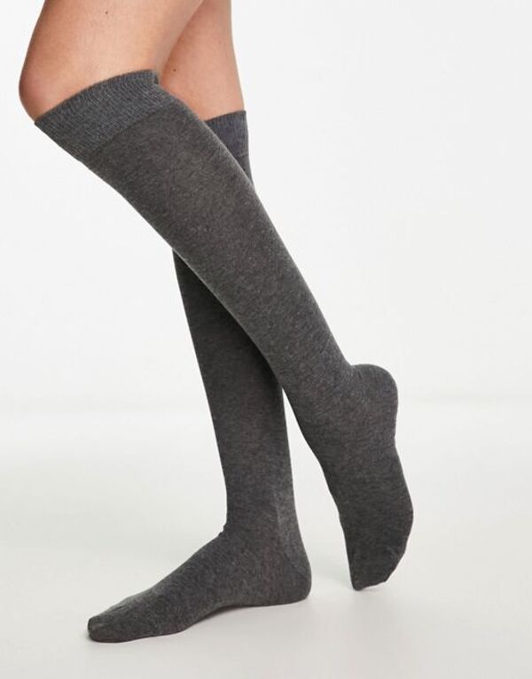 yz GC\X fB[X C A_[EFA ASOS DESIGN over the knee socks - gray Gray