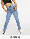 【送料無料】 エイソス レディース デニムパンツ ジーンズ ボトムス ASOS DESIGN Hourglass mid rise vintage 'skinny' jeans in prett..