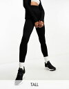 【送料無料】 エイソス レディース レギンス ボトムス ASOS 4505 Tall Icon seamless ribbed gym leggings in black Black