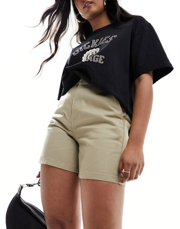 ディッキーズ ボトムス レディース 【送料無料】 ディッキーズ レディース ハーフパンツ・ショーツ ボトムス Dickies phoenix shorts in khaki Khaki