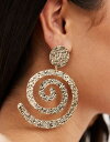 エイソス 【送料無料】 エイソス レディース ピアス・イヤリング アクセサリー ASOS DESIGN drop earrings with hammered swirl design in gold tone Gold