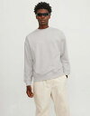  ジャック アンド ジョーンズ メンズ ニット・セーター アウター Jack & Jones oversized crew neck sweatshirt in beige Moonbeam