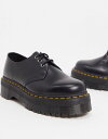 【送料無料】 ドクターマーチン メンズ スリッポン・ローファー シューズ Dr Martens 1461 3 eye quad platform shoes Black