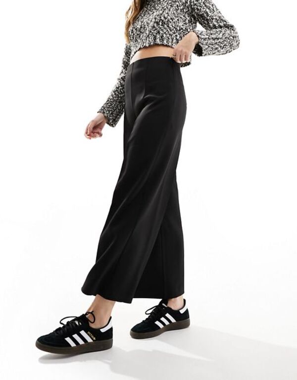 【送料無料】 エイソス レディース カジュアルパンツ ボトムス ASOS DESIGN tailored culotte pants in black Black