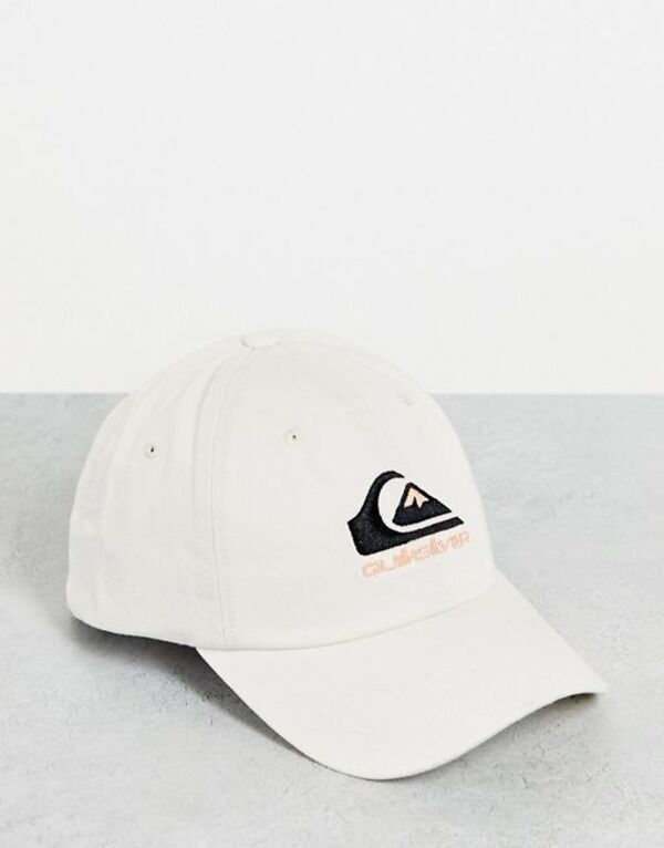 【送料無料】 クイックシルバー レディース 帽子 ベースボールキャップ アクセサリー Quiksilver The Baseball cap in white Exclusive at ASOS Cream