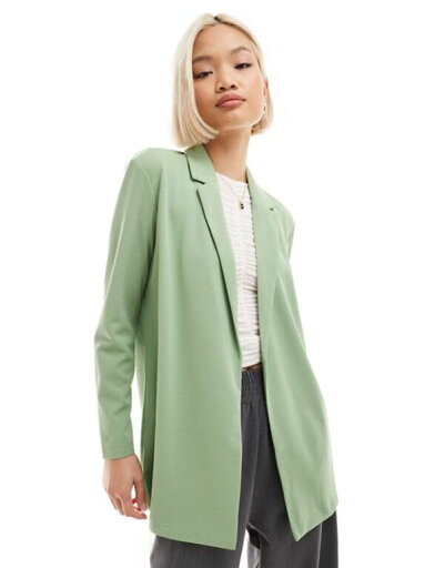 【送料無料】 ジェイディーワイ レディース ジャケット・ブルゾン ブレザー アウター JDY lightweight blazer in sage green - part of a set SAGE GREEN 【送料無料】 ジェイディーワイ レディース ジャケット・ブルゾン ブレザー アウター JDY lightweight blazer in sage green - part of a set SAGE GREEN