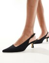 【送料無料】 アンドアザーストーリーズ レディース ヒール シューズ & Other Stories slingback kitten heel shoes in black Black(4)