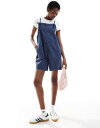 【送料無料】 モンキ レディース ジャンプスーツ トップス Monki lightweight denim romper in navy Blue