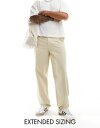 【送料無料】 エイソス メンズ カジュアルパンツ ボトムス ASOS DESIGN baggy pants in tan Tan(4)