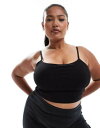 【送料無料】 エイソス レディース ベスト トップス ASOS 4505 Icon Curve seamless ribbed yoga tank top wi...