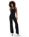 【送料無料】 エイソス レディース レギンス ボトムス ASOS 4505 Icon soft touch wide leg dance pants in bl...