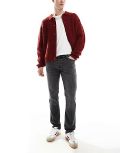 【送料無料】 ジャック アンド ジョーンズ メンズ デニムパンツ ジーンズ ボトムス Jack & Jones Intelligence Glenn slim tapered fit jeans in black wash Black denim 【送料無料】 ジャック アンド ジョーンズ メンズ デニムパンツ ジーンズ ボトムス Jack & Jones Intelligence Glenn slim tapered fit jeans in black wash Black denim