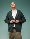 【送料無料】 エイソス メンズ カーディガン アウター ASOS DESIGN oversized brushed knit cardigan in charc...