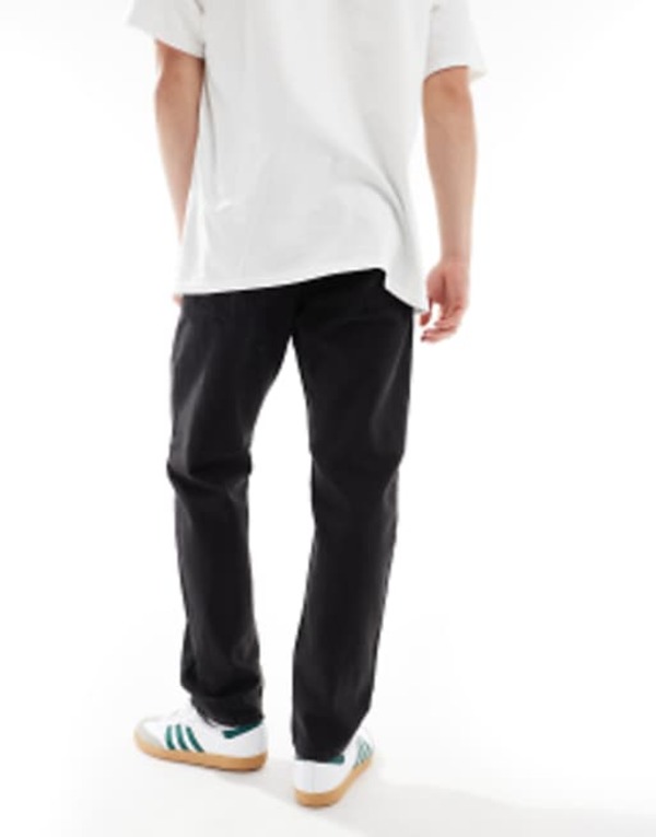 【送料無料】 ジャック アンド ジョーンズ メンズ デニムパンツ ボトムス Jack & Jones Chris rigid straight jeans in black wash Black denim