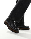 【送料無料】 エイソス メンズ ブーツ・レインブーツ シューズ ASOS DESIGN chelsea boots in black with double s...
