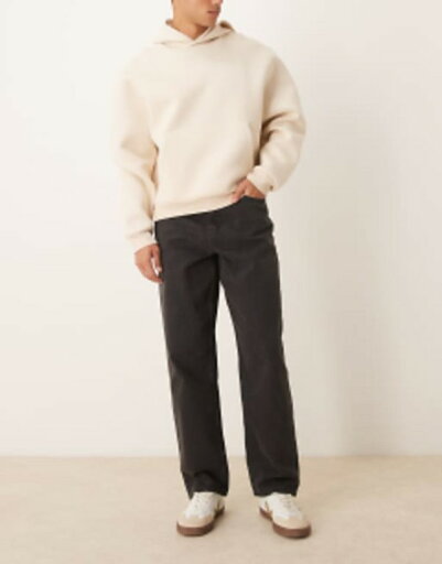 【送料無料】 エイソス メンズ デニムパンツ ボトムス ASOS DESIGN Essential baggy jeans in washed black WASHED BLACK 【送料無料】 エイソス メンズ デニムパンツ ボトムス ASOS DESIGN Essential baggy jeans in washed black WASHED BLACK