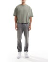 【送料無料】 オンリーアンドサンズ メンズ デニムパンツ ボトムス ONLY & SONS Yoke tapered fit jeans in washed gray Gray Wash(4)