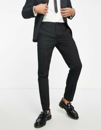 【送料無料】 ジャック アンド ジョーンズ メンズ カジュアルパンツ ボトムス Jack & Jones Premium slim suit pants in black Black 【送料無料】 ジャック アンド ジョーンズ メンズ カジュアルパンツ ボトムス Jack & Jones Premium slim suit pants in black Black