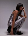【送料無料】 アンドアザーストーリーズ レディース ワンピース トップス & Other Stories bias cut satin midi dress in silver Light gray(4)
