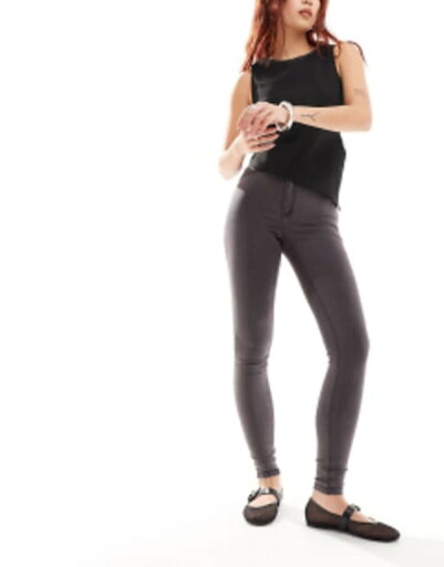 【送料無料】 ノイジーメイ レディース デニムパンツ ボトムス Noisy May Callie high waist skinny jeans in gray Gray 【送料無料】 ノイジーメイ レディース デニムパンツ ボトムス Noisy May Callie high waist skinny jeans in gray Gray
