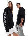 【送料無料】 コルージョン レディース パーカー・スウェット フーディー アウター COLLUSION Unisex logo hoodie in black ...