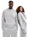【送料無料】 コルージョン レディース パーカー・スウェット アウター COLLUSION Unisex logo hoodie in gray heather...