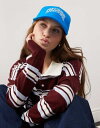 【送料無料】 コルージョン レディース 帽子 アクセサリー COLLUSION Unisex cap embroidery and print in blue ...