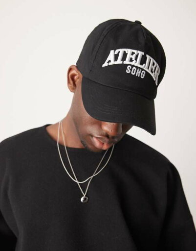 【送料無料】 エイソス メンズ 帽子 アクセサリー ASOS DESIGN baseball cap with graphic in black Black 【送料無料】 エイソス メンズ 帽子 アクセサリー ASOS DESIGN baseball cap with graphic in black Black