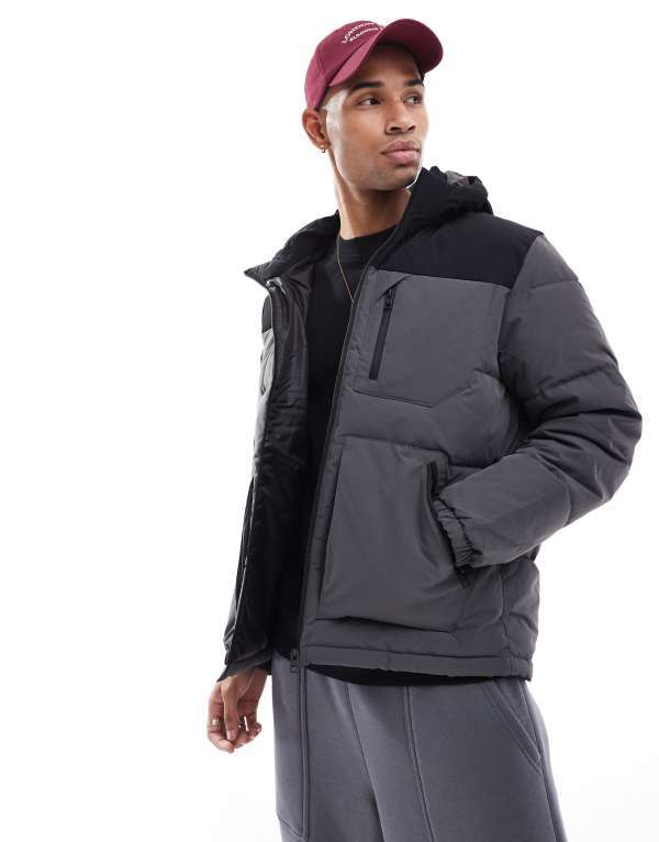 ̵ å  硼    Jack & Jones color block puffer jac...