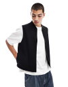 【送料無料】 エイソス メンズ ベスト トップス ASOS DESIGN vest in black Black