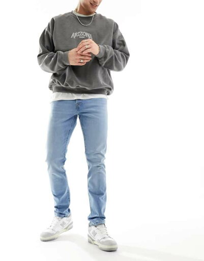 【送料無料】 ジャック アンド ジョーンズ メンズ デニムパンツ ボトムス Jack & Jones glenn slim jeans in light blue Light blue 【送料無料】 ジャック アンド ジョーンズ メンズ デニムパンツ ボトムス Jack & Jones glenn slim jeans in light blue Light blue