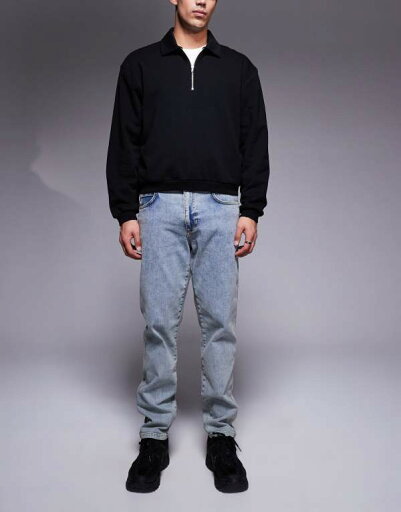 【送料無料】 リバーアイランド メンズ デニムパンツ ボトムス River Island tapered fit jeans in light wash blue Blue - light 【送料無料】 リバーアイランド メンズ デニムパンツ ボトムス River Island tapered fit jeans in light wash blue Blue - light