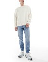 【送料無料】 エイソス メンズ デニムパンツ ジーンズ ボトムス ASOS DESIGN stretch tapered jeans in light wash...