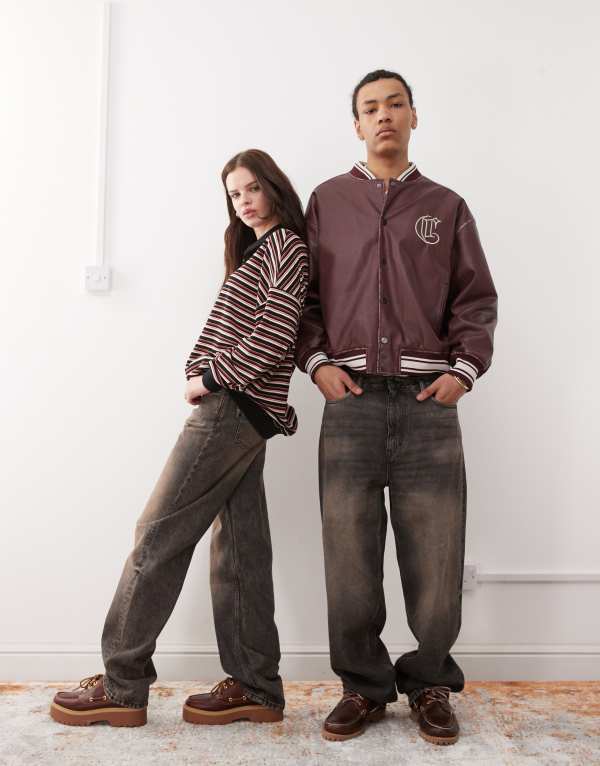 ̵ ǥ ǥ ǥ˥ѥ ܥȥॹ Weekday Galaxy unisex baggy fit jeans ...