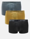 【送料無料】 カルバンクライン メンズ トランクス アンダーウェア Calvin Klein Micro Stretch 3 pack low rise box...