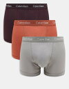 【送料無料】 カルバンクライン メンズ トランクス アンダーウェア Calvin Klein Cotton Stretch 3 pack boxer brief...