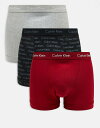 【送料無料】 カルバンクライン メンズ トランクス アンダーウェア Calvin Klein Cotton Stretch 3 pack briefs in g...