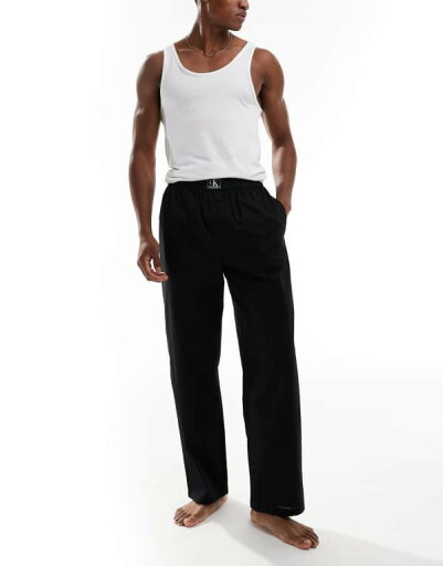 【送料無料】 カルバンクライン メンズ カジュアルパンツ ボトムス Calvin Klein CK Established pajama pant in black Black 【送料無料】 カルバンクライン メンズ カジュアルパンツ ボトムス Calvin Klein CK Established pajama pant in black Black