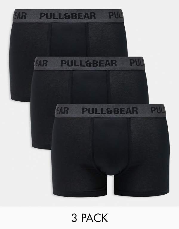 ̵ ץ륢ɥ٥  ܥѥ  Pull&Bear 3 pack boxers with contr...