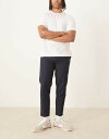【送料無料】 エイソス メンズ カジュアルパンツ ボトムス ASOS DESIGN smart tapered pants with side piping i...
