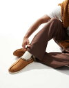 【送料無料】 ジャック アンド ジョーンズ メンズ サンダル シューズ Jack & Jones mule slipper in faux suede in tan Cognac(4)