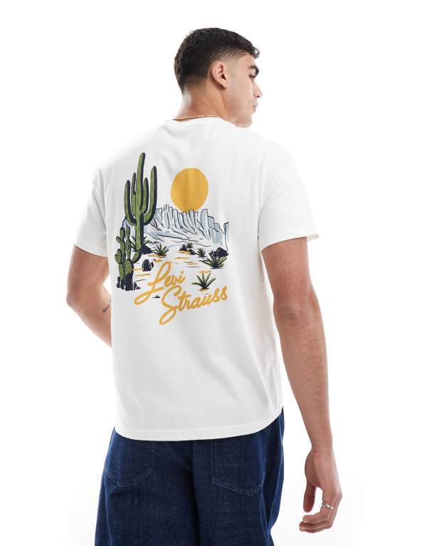 ̵ ꡼Х  T ȥåץ Levi's desert scene logo back print t-shirt...