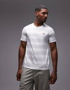 【送料無料】 リーバイス メンズ Tシャツ トップス Levi's Original batwing logo stripe t-shirt in white ...