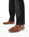 【送料無料】 エイソス メンズ オックスフォード シューズ ASOS DESIGN derby lace up shoes in tan leather Tan